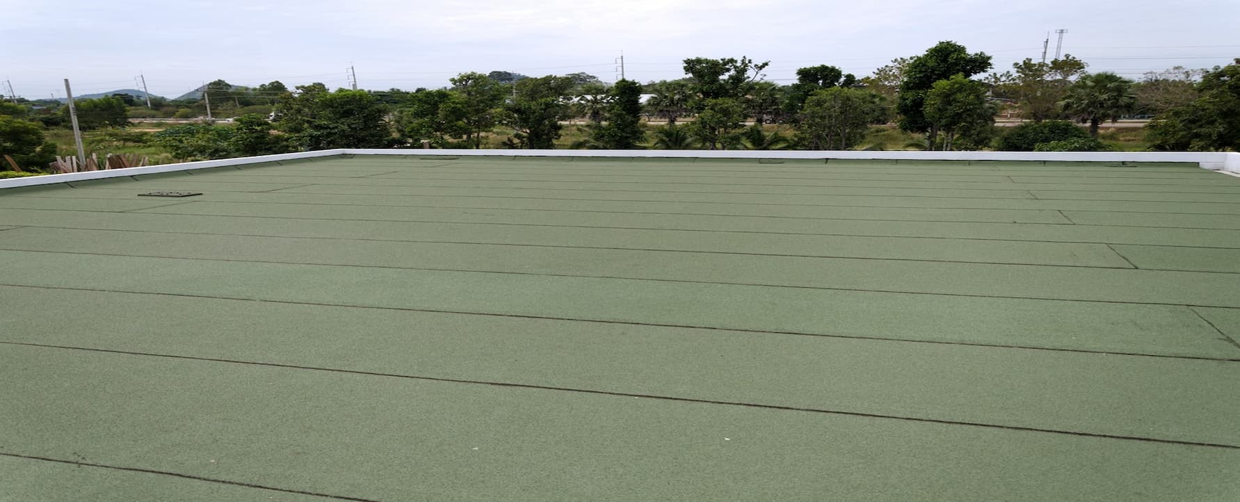 Water proffing layer by granule bitumen membrane